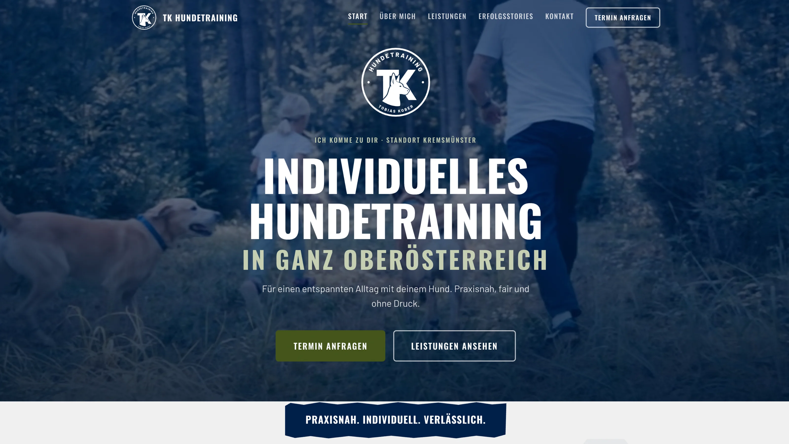 Tobias Kober Hundetraining X Website — Bild 1
